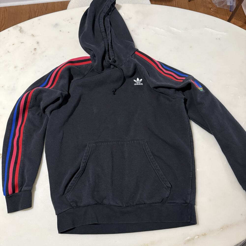 Adidas Originals Men M Adicolor 3D Trefoil 3-Stripes Hoodie Black Red Pink Blue